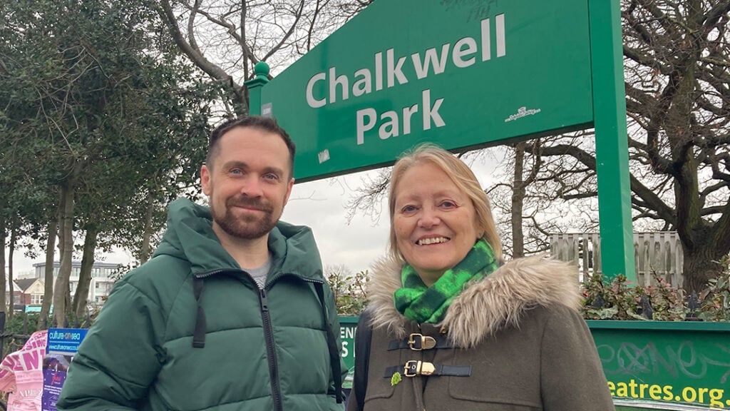Stuart and Kay at Chalkwell Park