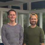 Simon & Stuart at the restored shelter